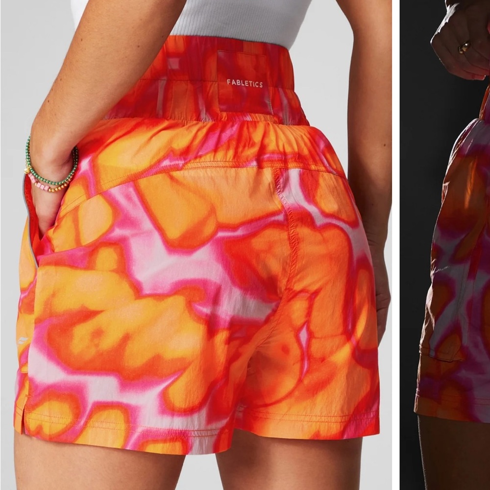 Fabletics Ultra High Waisted Piped Nylon Short - Picture 3 of 8